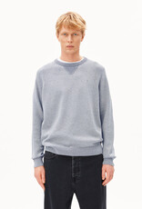 Armedangels Armedangels, Cotton Knit Sweater, silver melange-mid silver melange, S