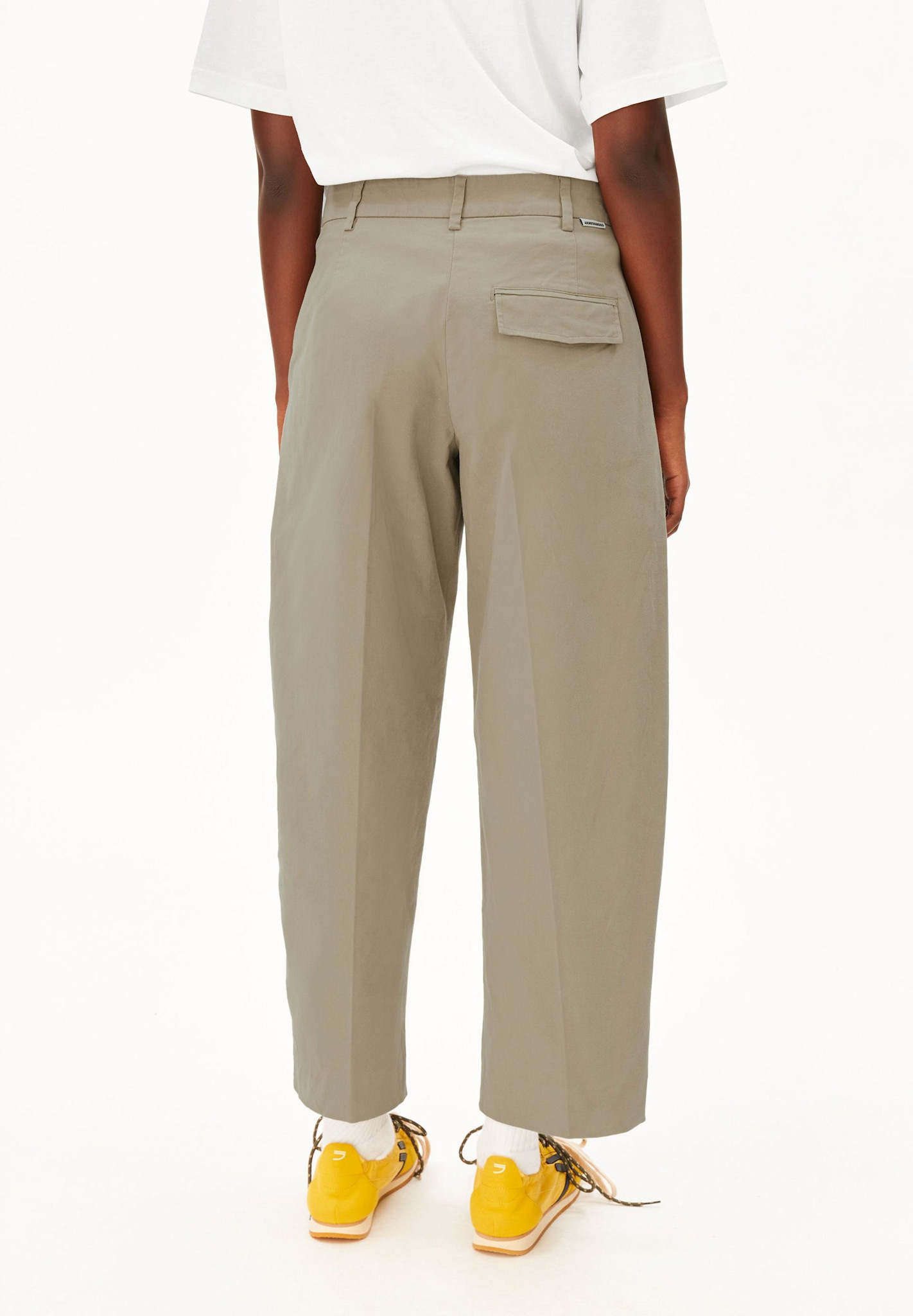 Armedangels Armedangels, Barrel Leg Twill Pant, light sage, XS