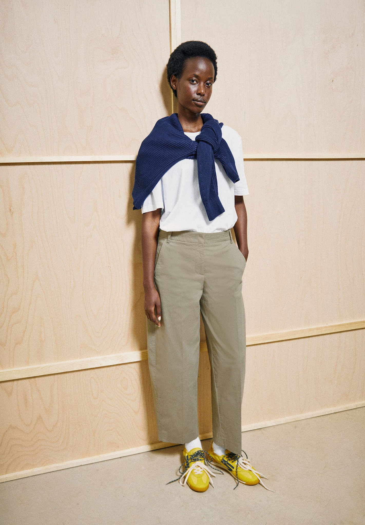 Armedangels Armedangels, Barrel Leg Twill Pant, light sage, XS