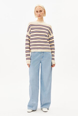 Armedangels Armedangels, Merinaa Striped, oatmilk-velvet red-soft blue, L