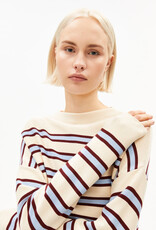 Armedangels Armedangels, Merinaa Striped, oatmilk-velvet red-soft blue, L