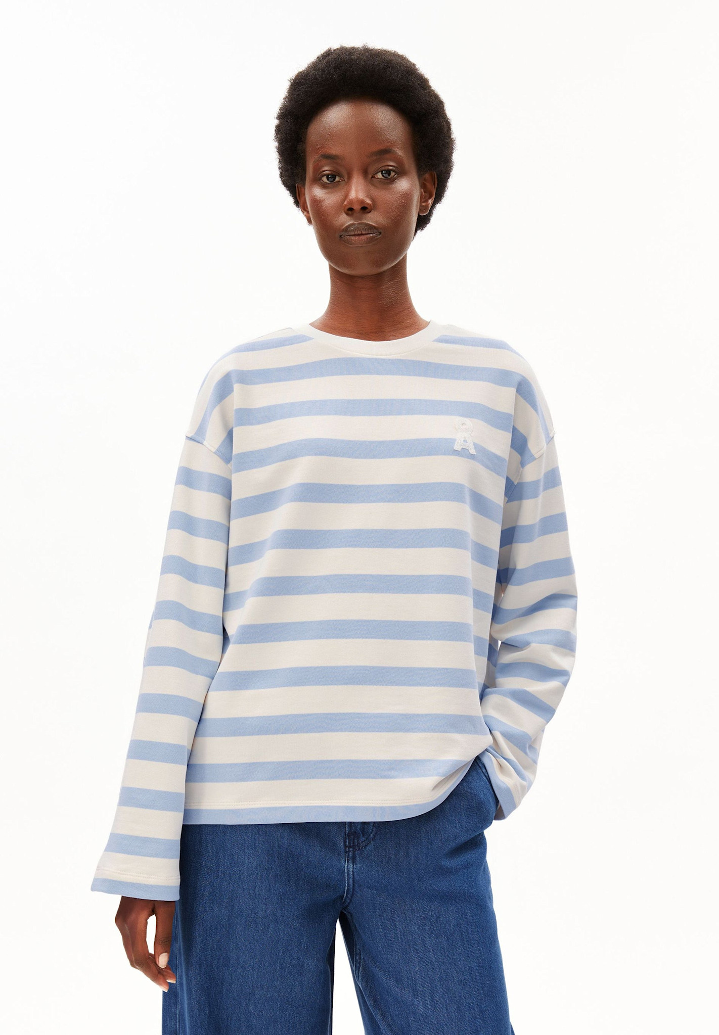 Armedangels Armedangels, Iconic A Frankaa Bold, undyed-soft blue, XS