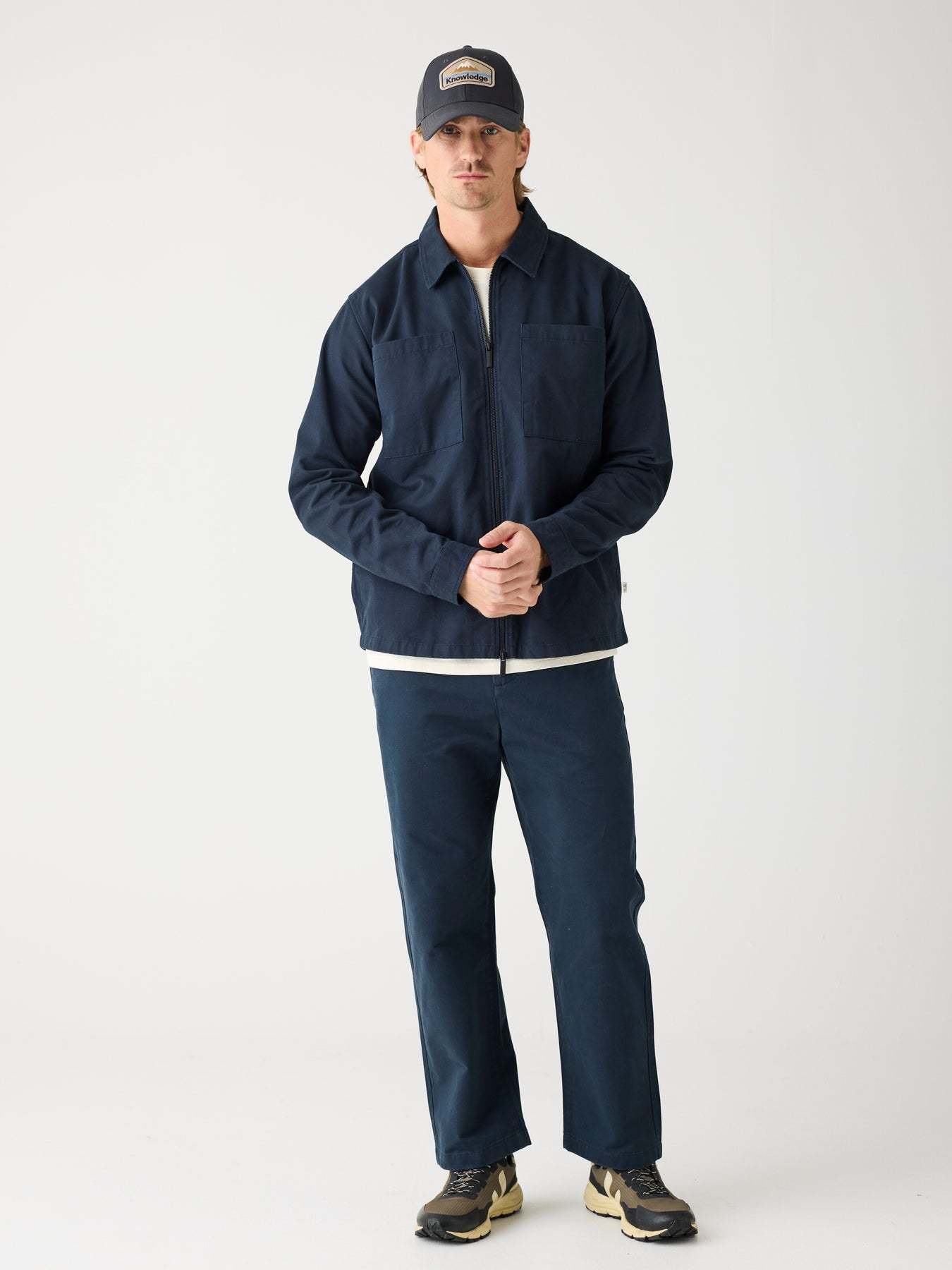 KnowledgeCotton Apparel KnowledgeCotton, Flint Wide Chino Pants, total eclipse, 32/34