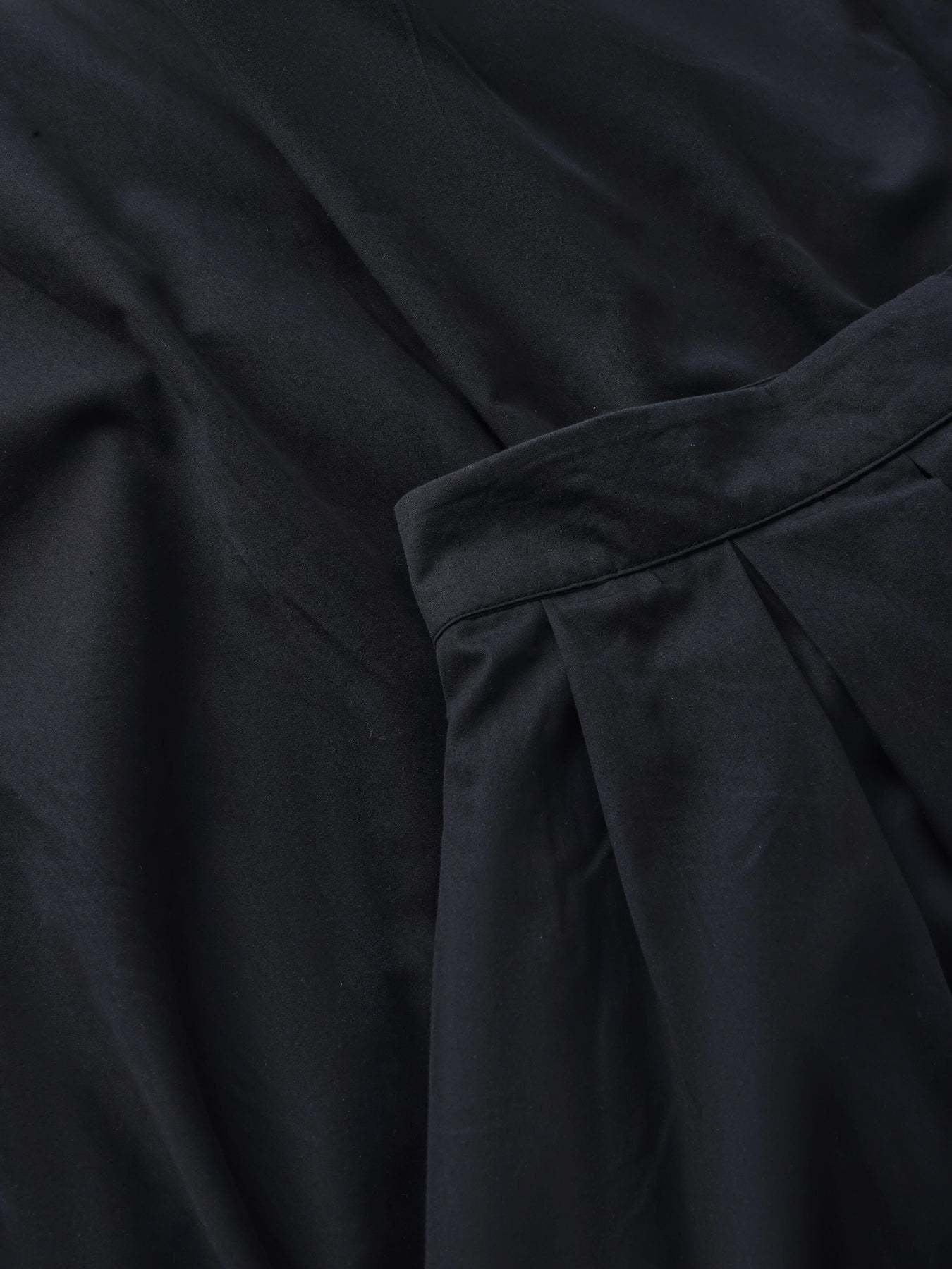 KnowledgeCotton Apparel KnowledgeCotton, Satin Pleat Skirt, black jet, L