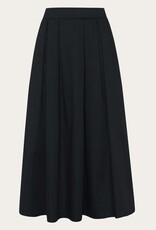 KnowledgeCotton Apparel KnowledgeCotton, Satin Pleat Skirt, black jet, S