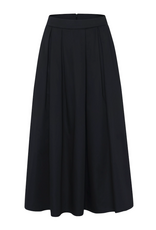 KnowledgeCotton Apparel KnowledgeCotton, Satin Pleat Skirt, black jet, XS