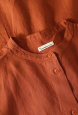 KnowledgeCotton Apparel KnowledgeCotton, Organic Linen Shirt, burnt brick, XS