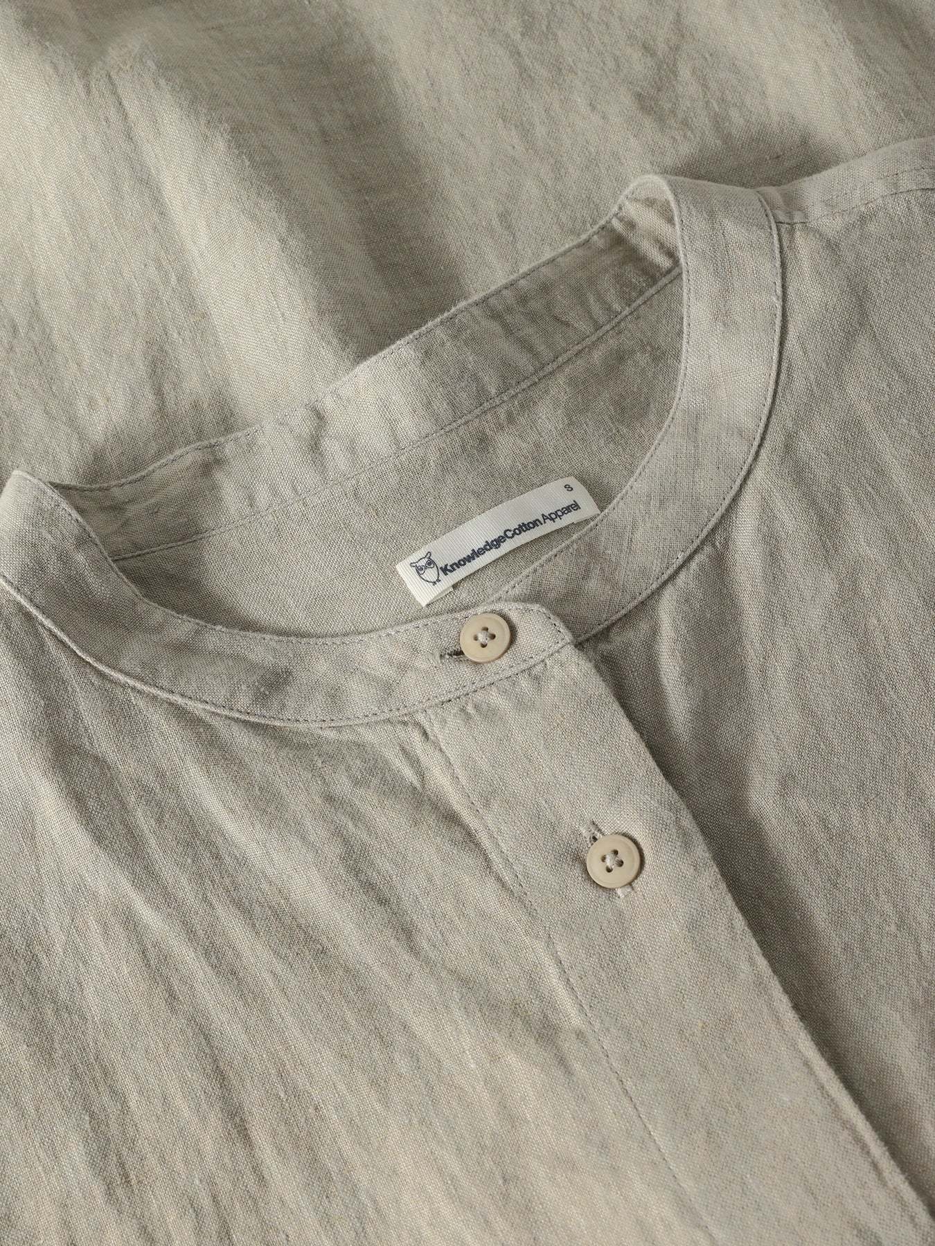 KnowledgeCotton Apparel KnowledgeCotton, Organic Linen Shirt, twill, L