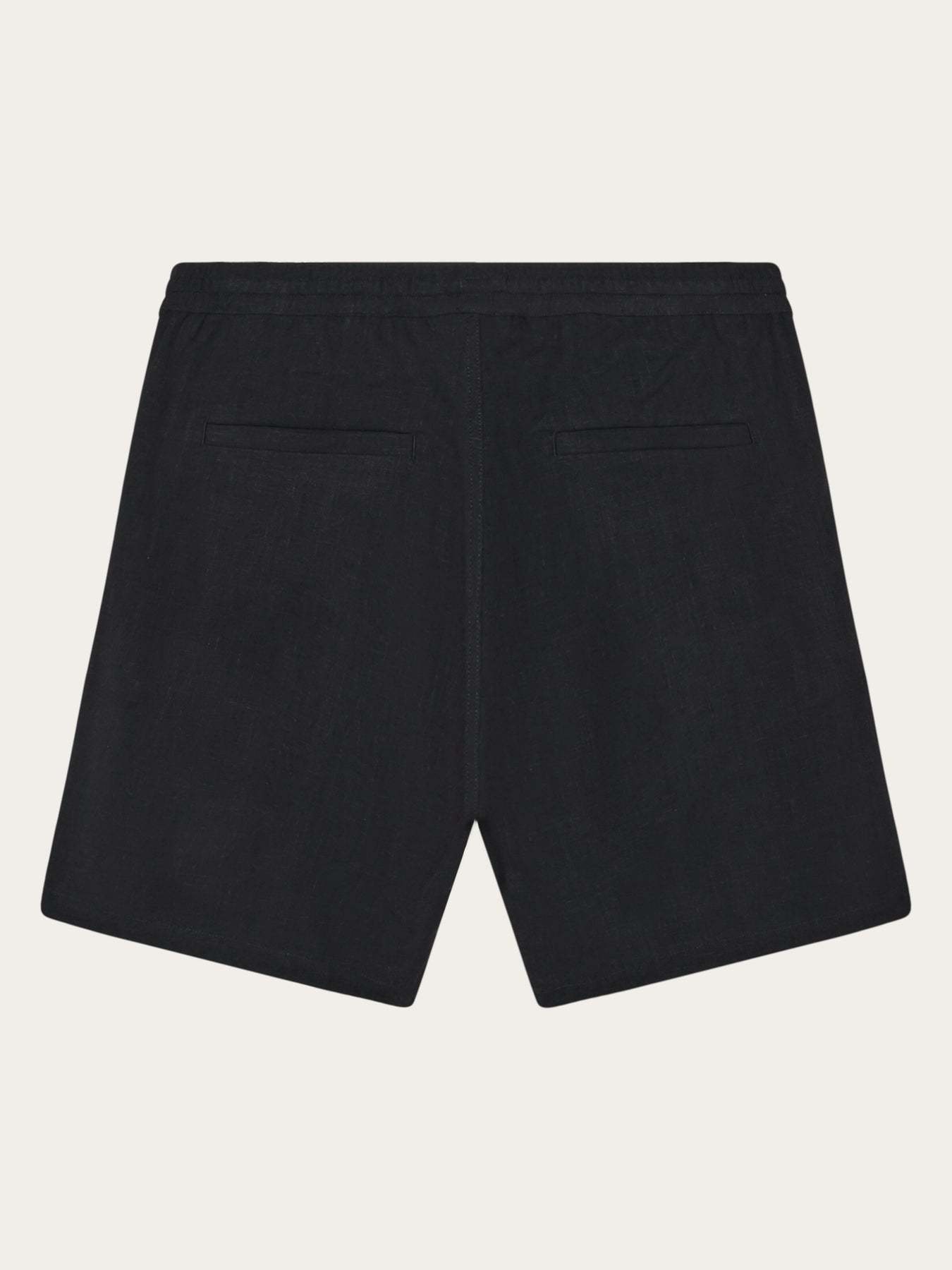 KnowledgeCotton Apparel KnowledgeCotton, Astral Comfort Linen Blend Shorts, black jet, L