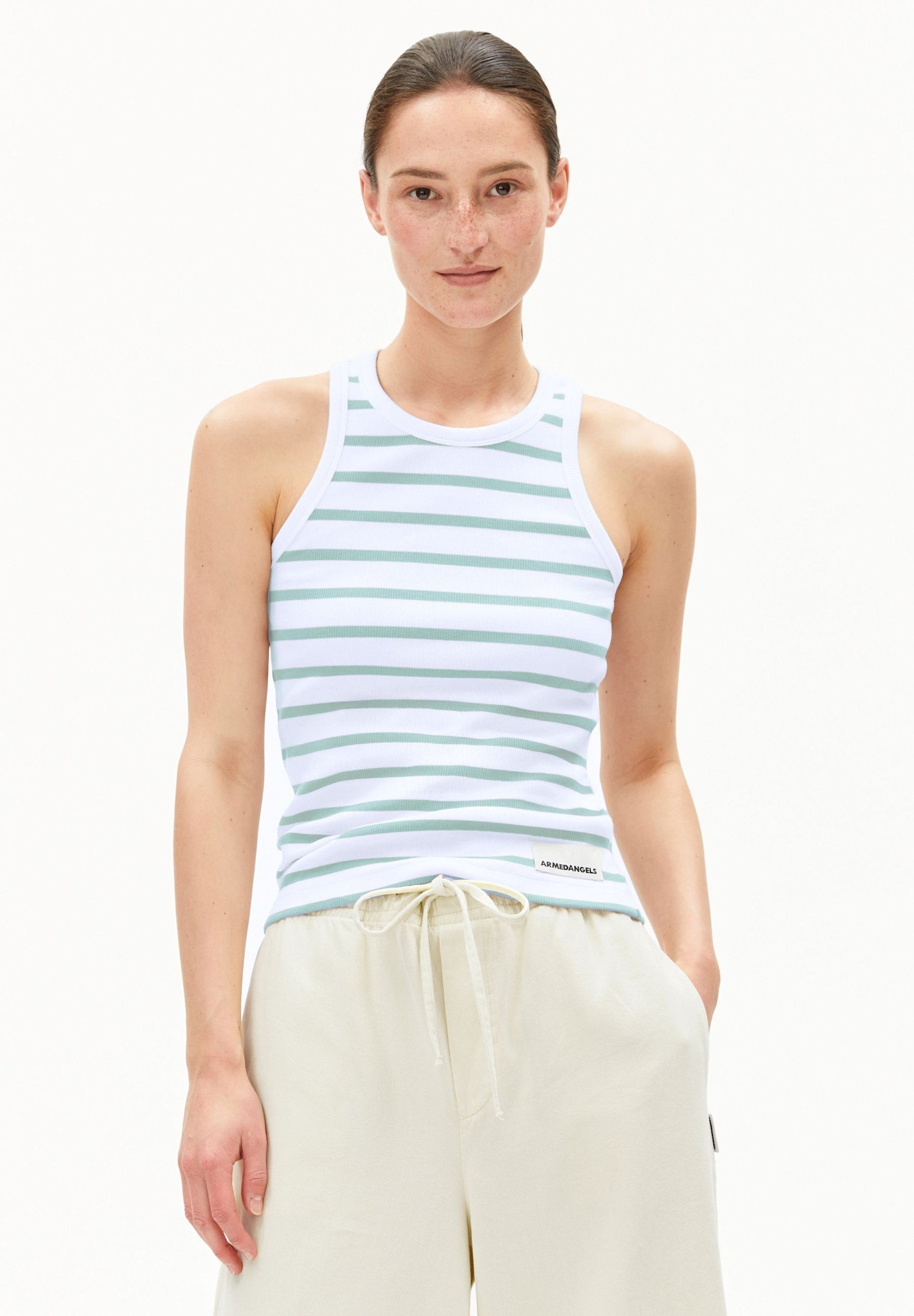 Armedangels Armedangels, Kanitaa Stripe, white-foam, M