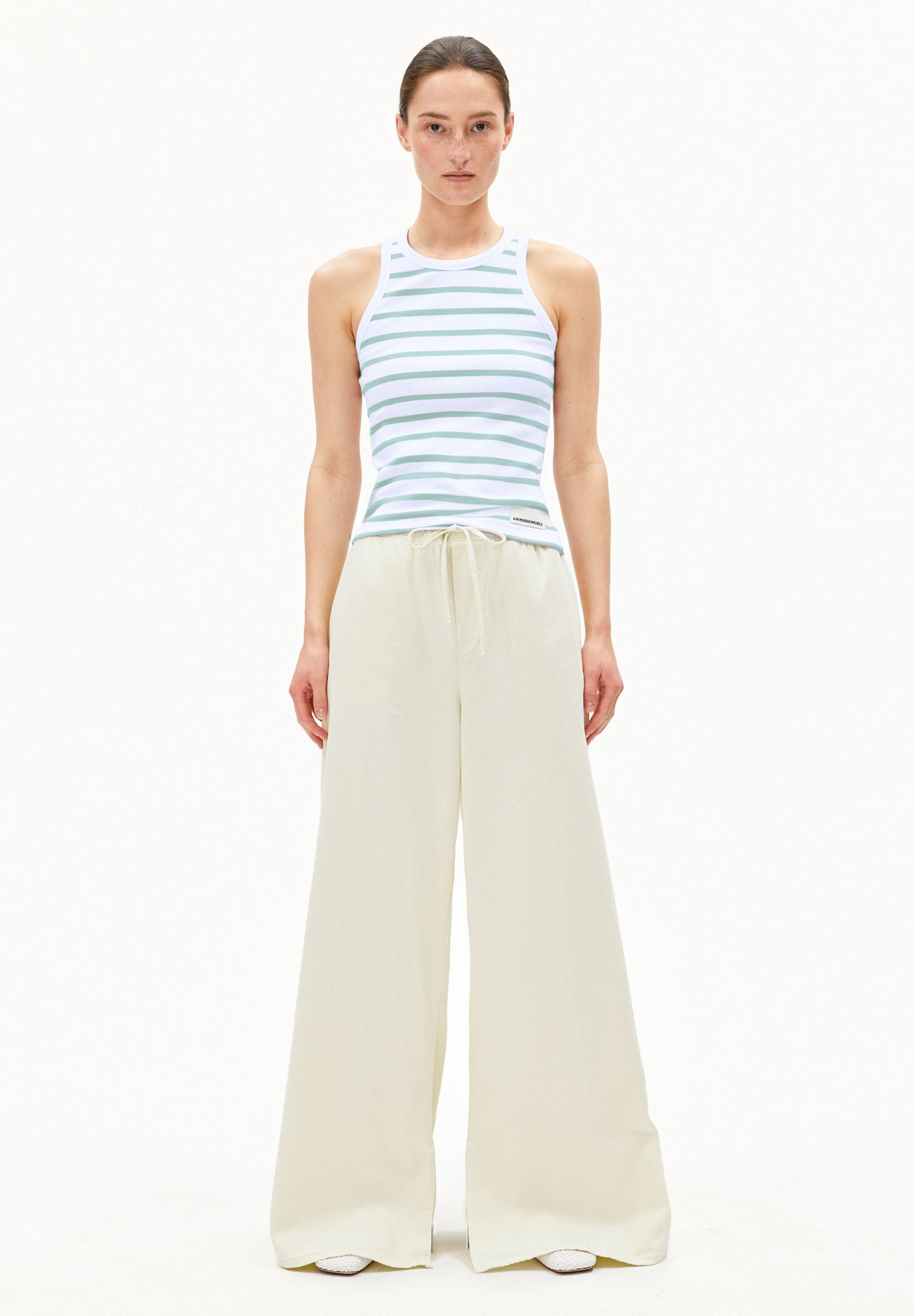 Armedangels Armedangels, Kanitaa Stripe, white-foam, XS