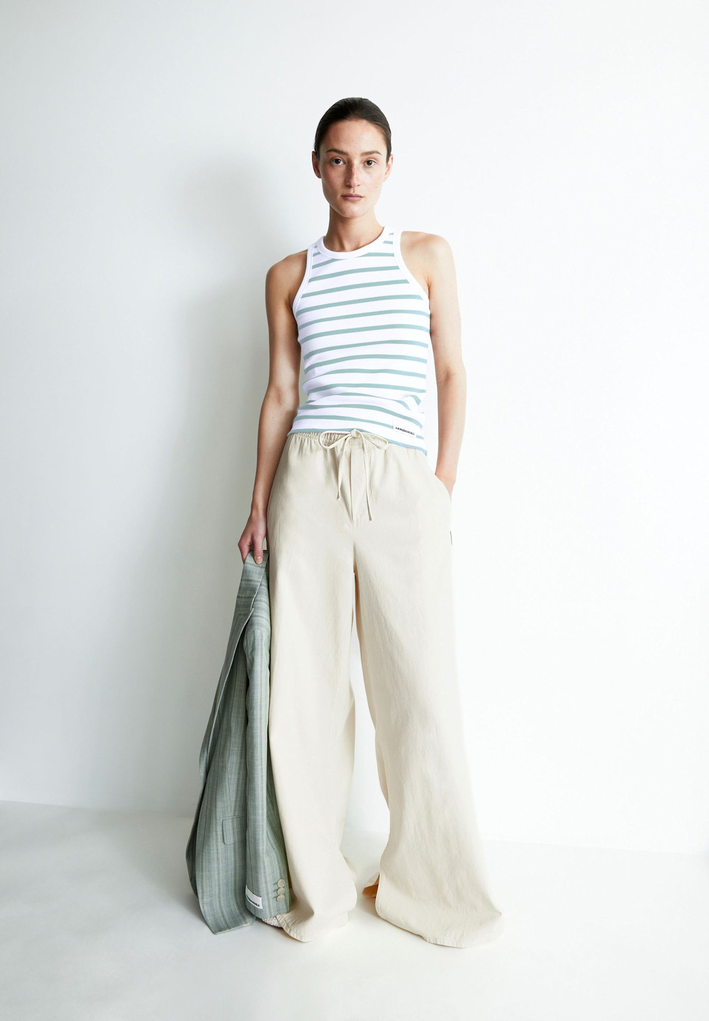 Armedangels Armedangels, Kanitaa Stripe, white-foam, XS