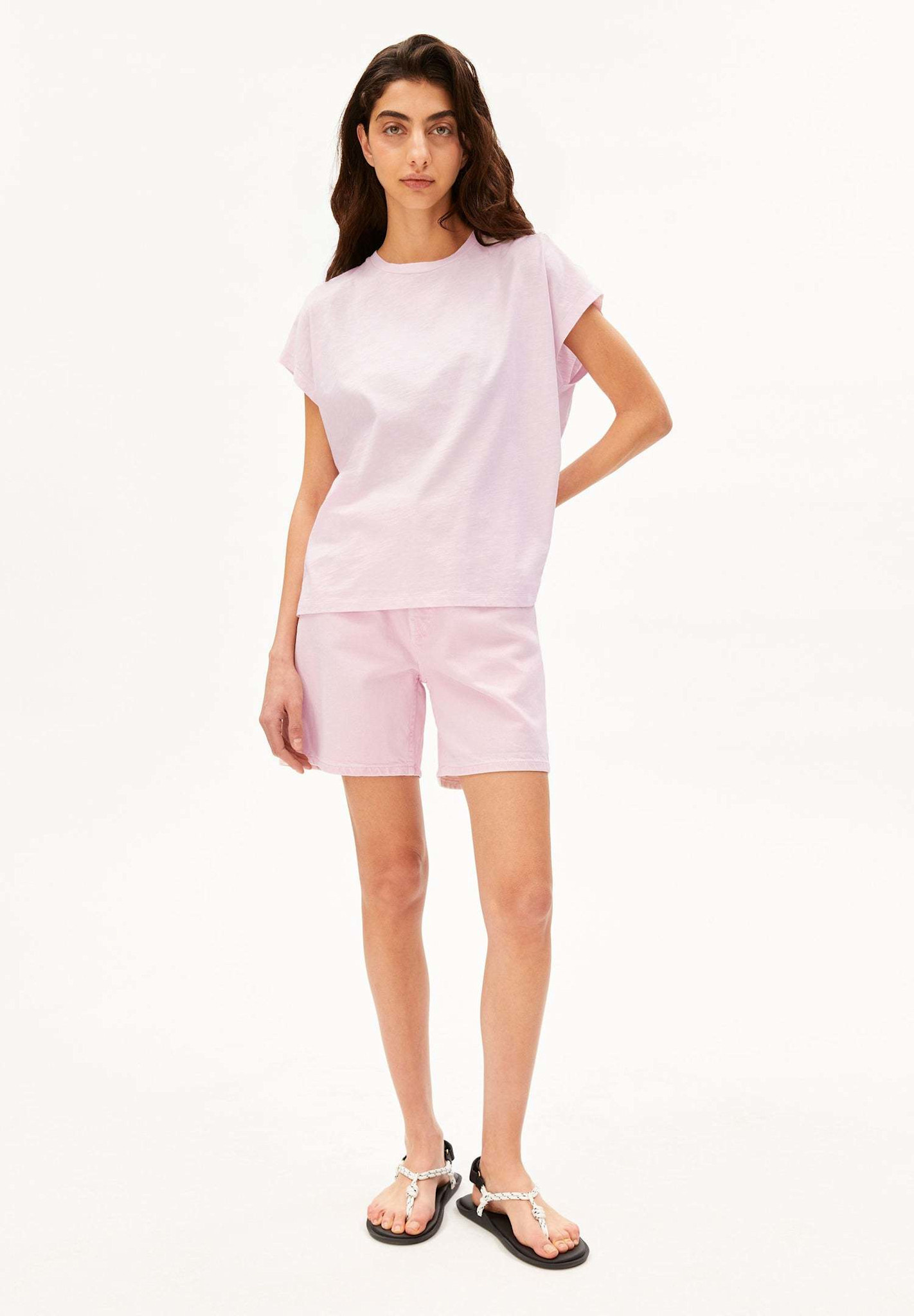 Armedangels Armedangels, Slub Jersey T-Shirt, pink mist, XS