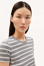 Armedangels Armedangels, Kardaa Stripe, silver melange-white, M