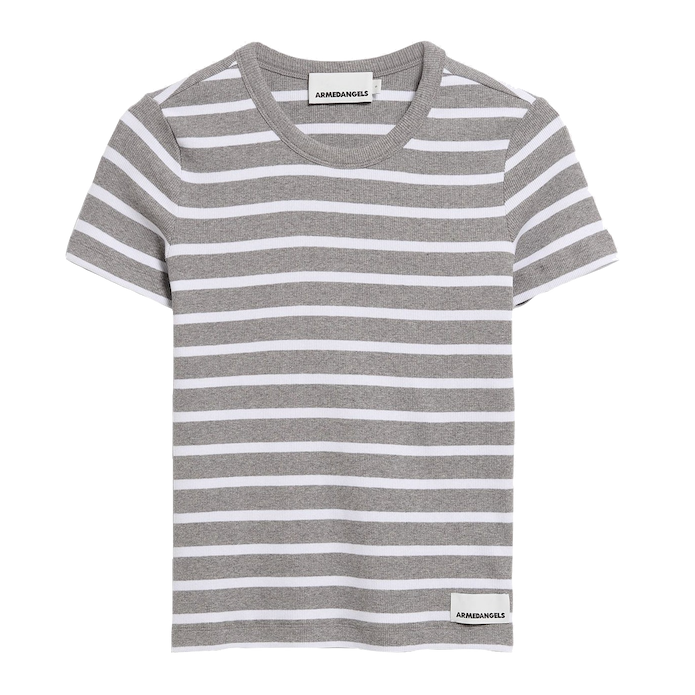 Armedangels Armedangels, Kardaa Stripe, silver melange-white, S
