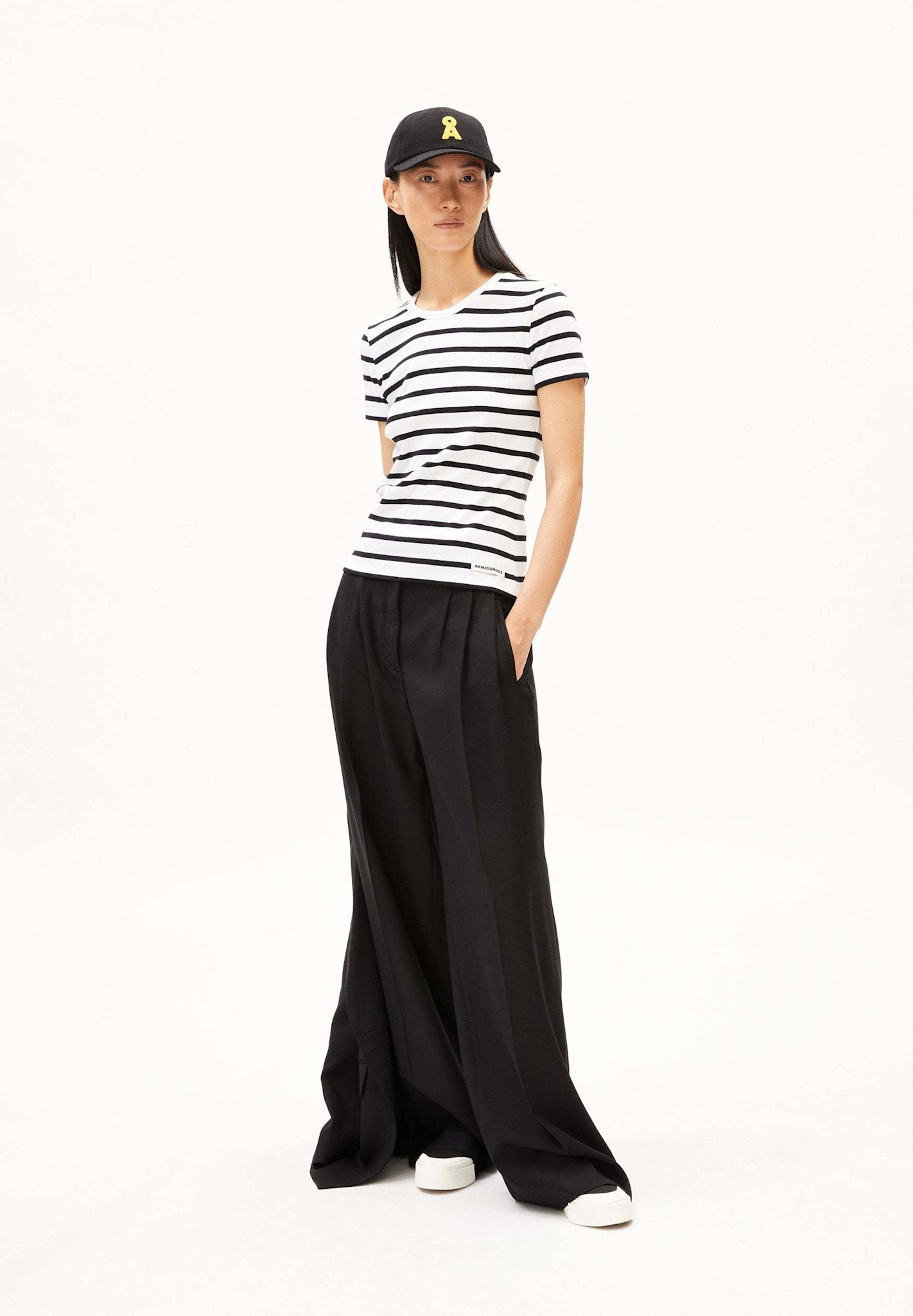 Armedangels Armedangels, Kardaa Stripes, white-black, M