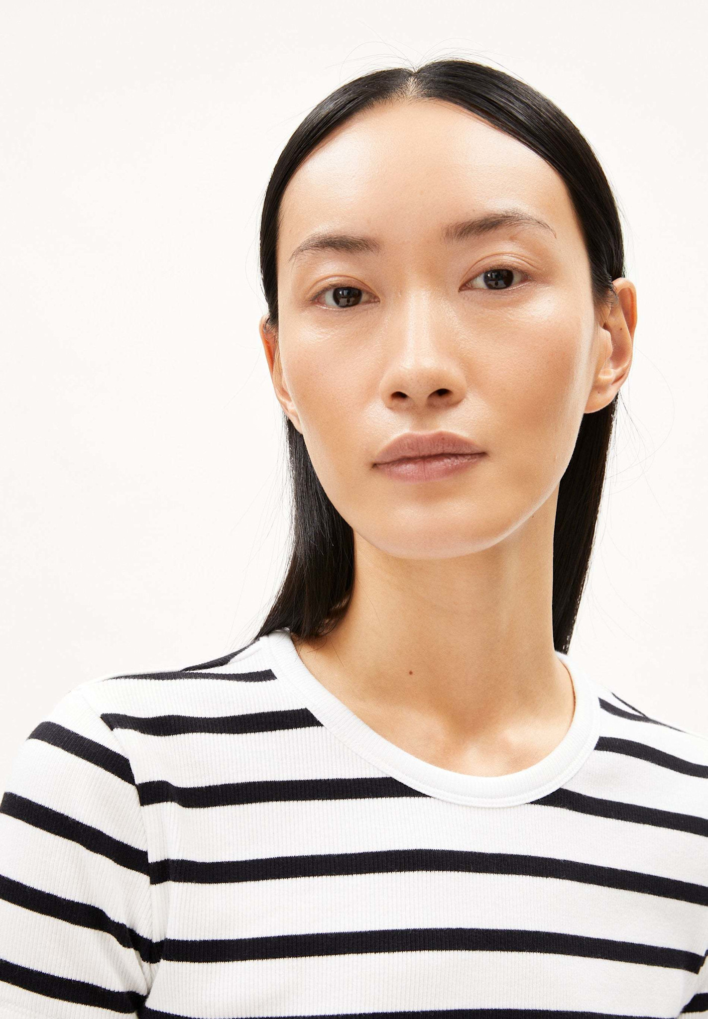 Armedangels Armedangels, Kardaa Stripes, white-black, S