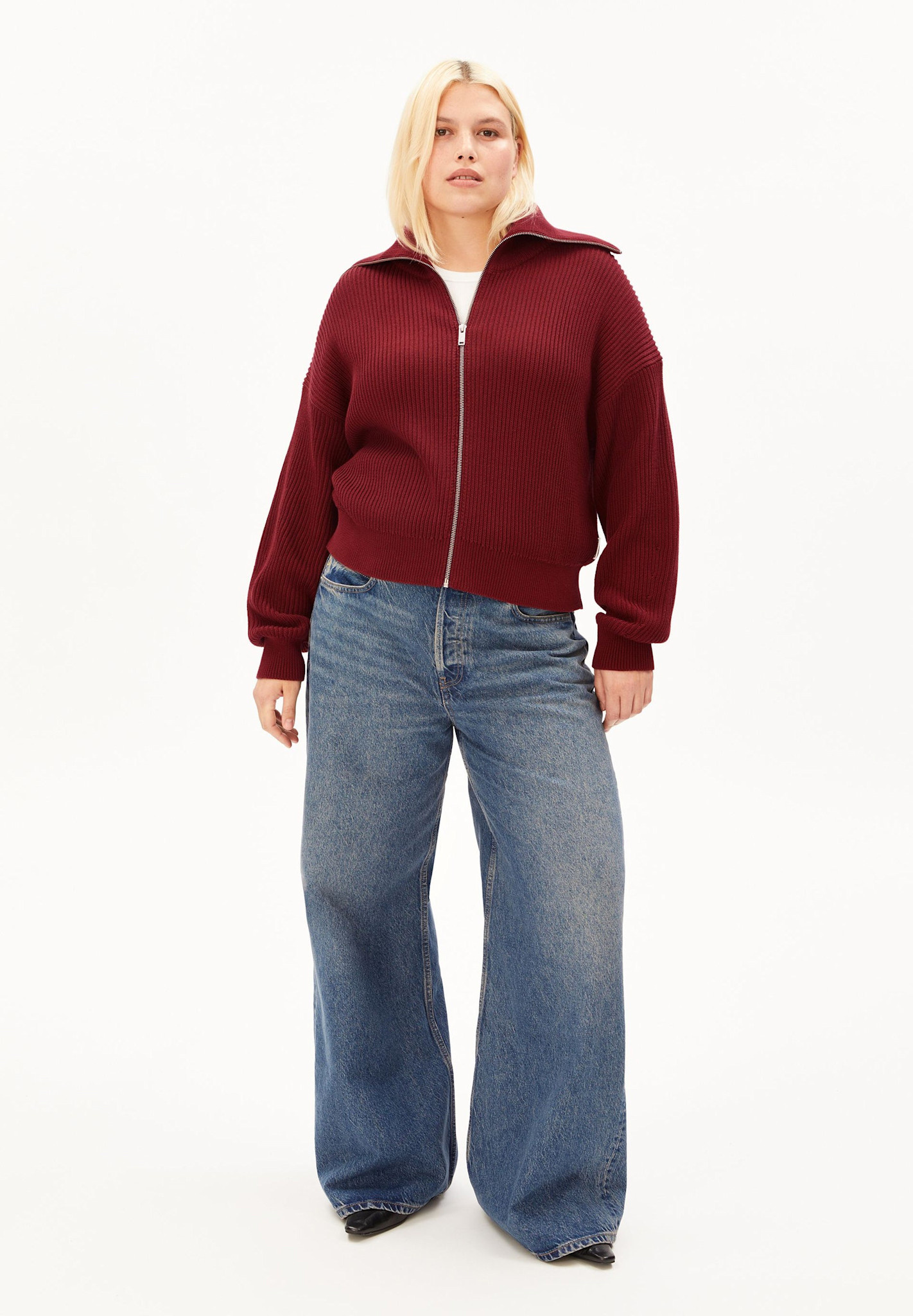 Armedangels Armedangels, Vanisé Cardigan, (light) velvet red, L
