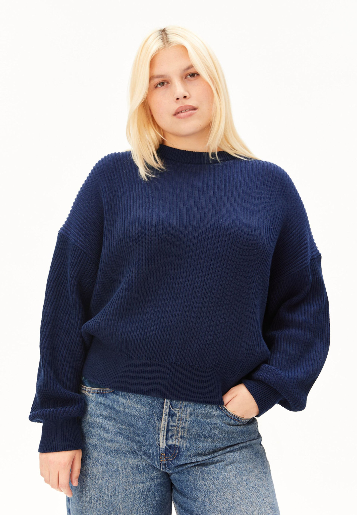 Armedangels Armedangels, Vanisé Sweater, (light) tinted navy, XS