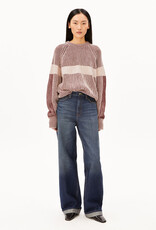 Armedangels Armedangels, Rib Striped Sweater, honey mel.-velvet red, XS