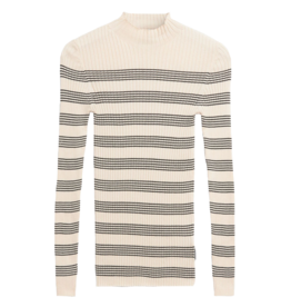 Armedangels Armedangels, Alaania Striped, oatmilk-black, S