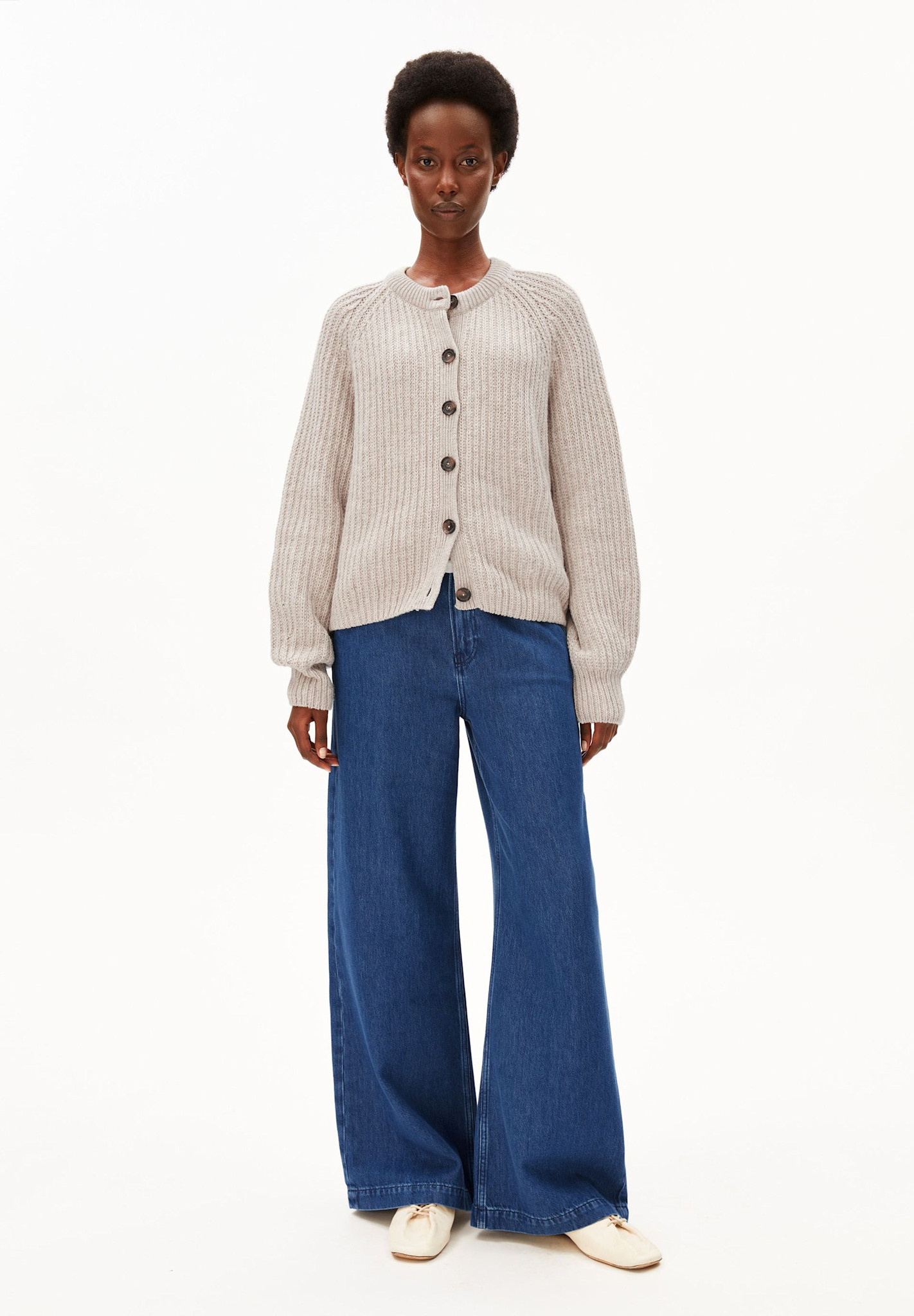 Armedangels Armedangels, Rib Knit Cardigan, honey mel., XS