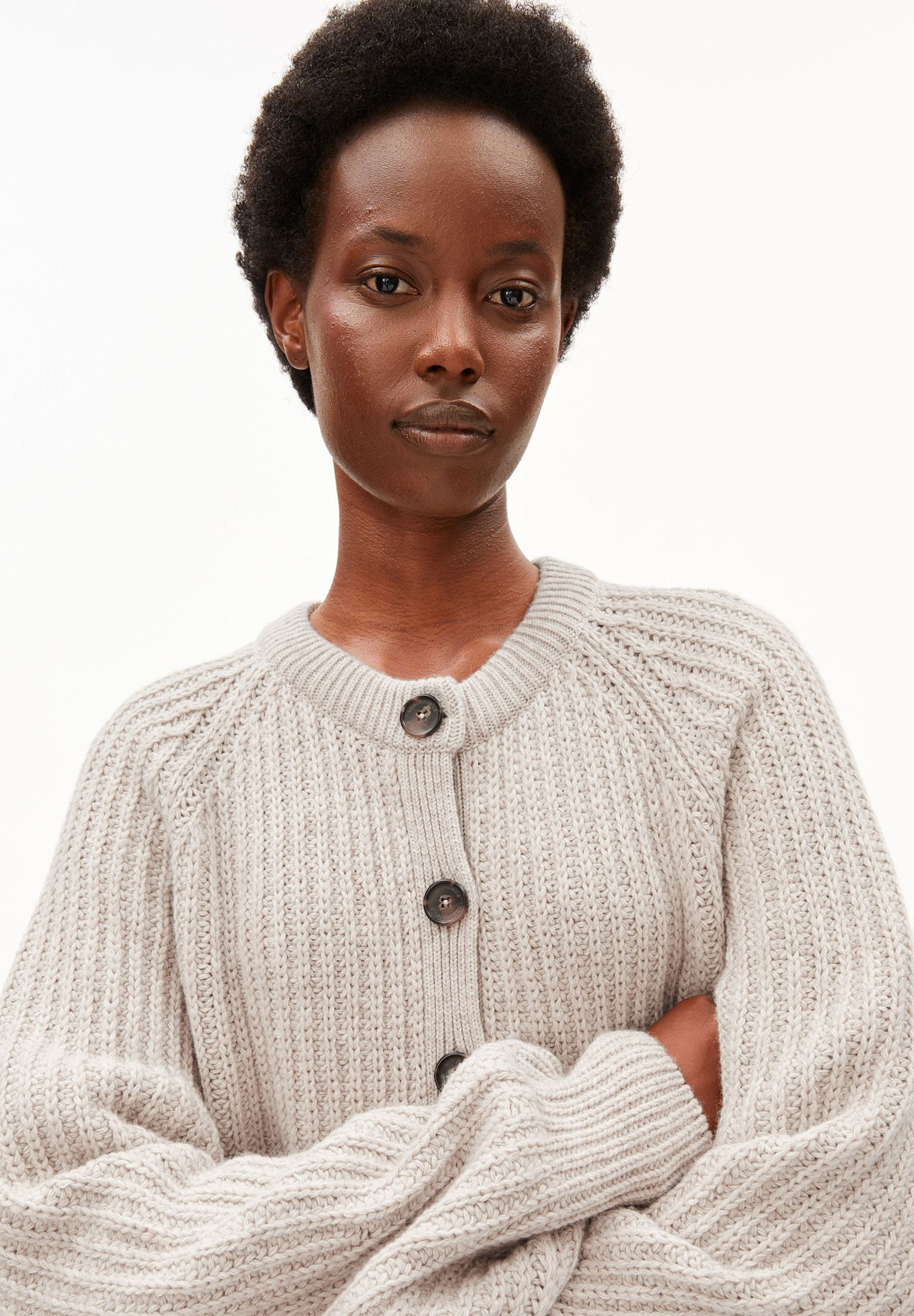 Armedangels Armedangels, Rib Knit Cardigan, honey mel., XS
