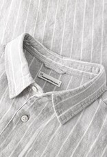 KnowledgeCotton Apparel KnowledgeCotton, Relaxed Linen Stripe SS Shirt, grey, L