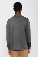 KnowledgeCotton Apparel KnowledgeCotton, Heavy Jersey Henley LS, dark grey mel., M