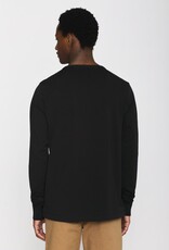 KnowledgeCotton Apparel KnowledgeCotton, Heavy Jersey Henley LS, black jet, M
