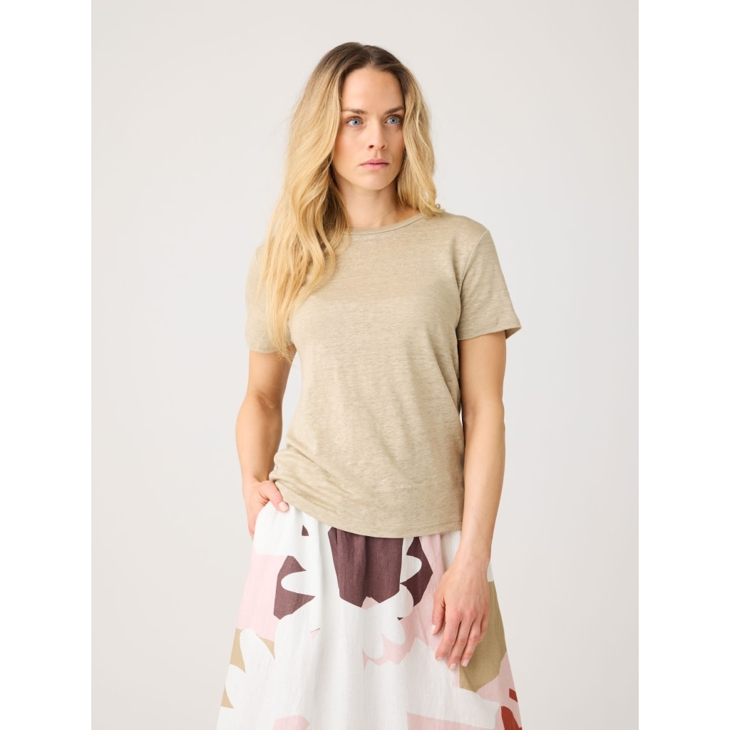 KnowledgeCotton Apparel KnowledgeCotton, Linen T-Shirt, twill, L