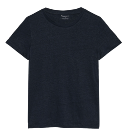 KnowledgeCotton Apparel KnowledgeCotton, Linen T-Shirt, total eclipse, L