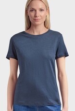 KnowledgeCotton Apparel KnowledgeCotton, Linen T-Shirt, total eclipse, XS