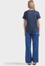 KnowledgeCotton Apparel KnowledgeCotton, Linen T-Shirt, total eclipse, XS