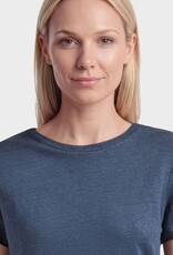 KnowledgeCotton Apparel KnowledgeCotton, Linen T-Shirt, total eclipse, XS