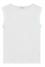 KnowledgeCotton Apparel KnowledgeCotton, Linen Sleeveless T-Shirt, bright white, L