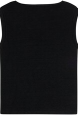 KnowledgeCotton Apparel KnowledgeCotton, Linen Sleeveless T-Shirt, black jet, XS