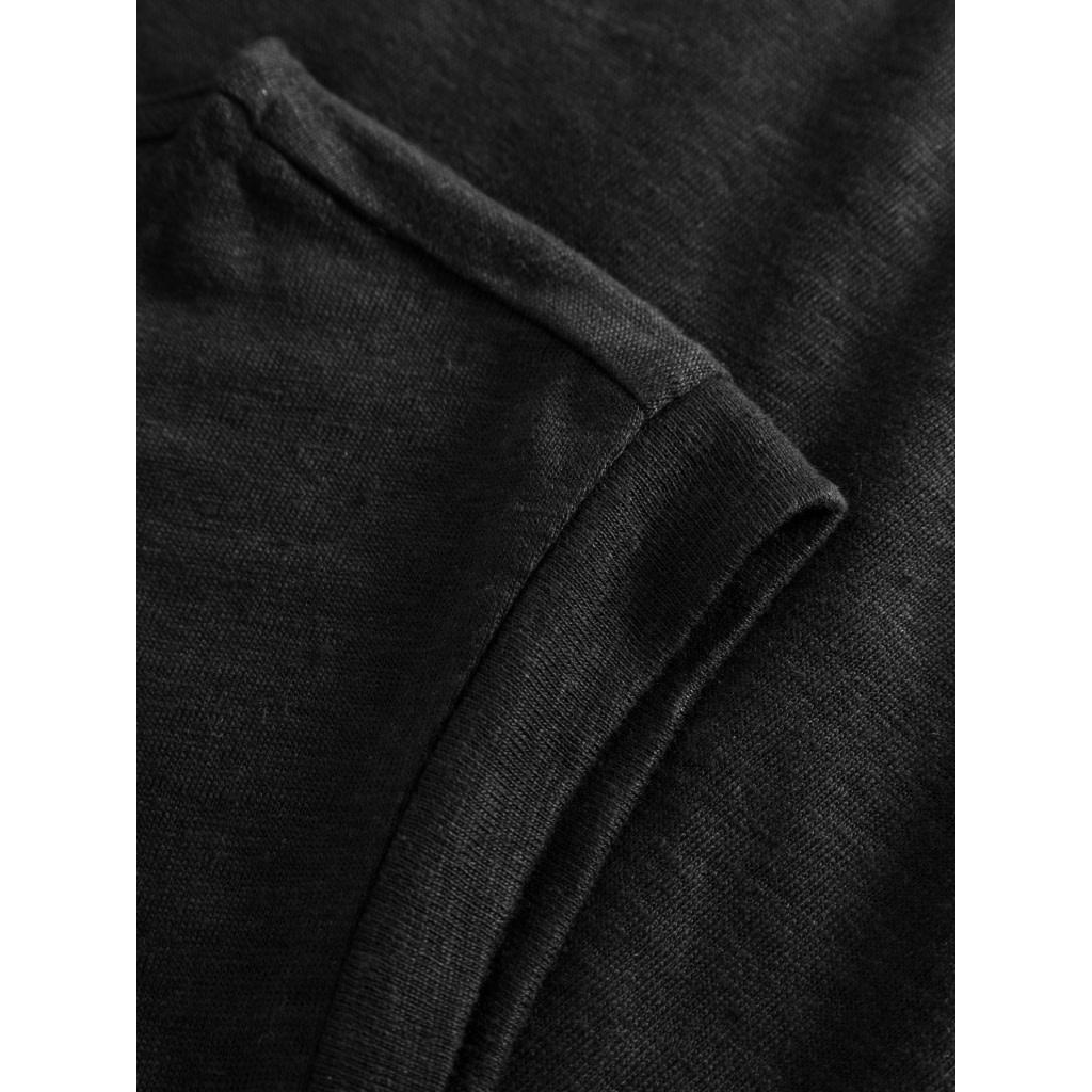 KnowledgeCotton Apparel KnowledgeCotton, Linen Sleeveless T-Shirt, black jet, XS