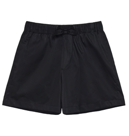 KnowledgeCotton Apparel KnowledgeCotton, Nova Relaxed Satin Shorts, black jet, L