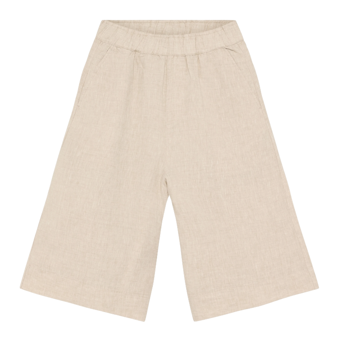 KnowledgeCotton Apparel KnowledgeCotton, Eve Wide Linen Shorts, light feather grey, L
