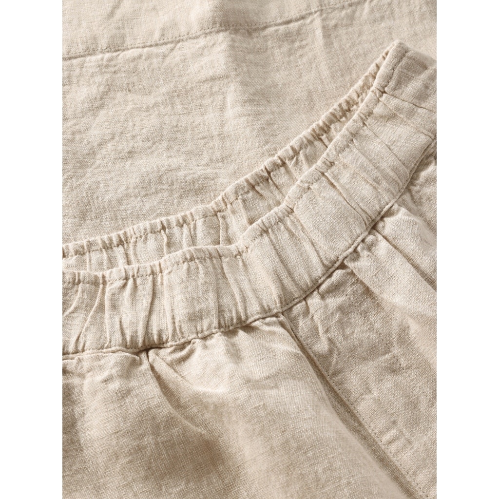 KnowledgeCotton Apparel KnowledgeCotton, Eve Wide Linen Shorts, light feather grey, M