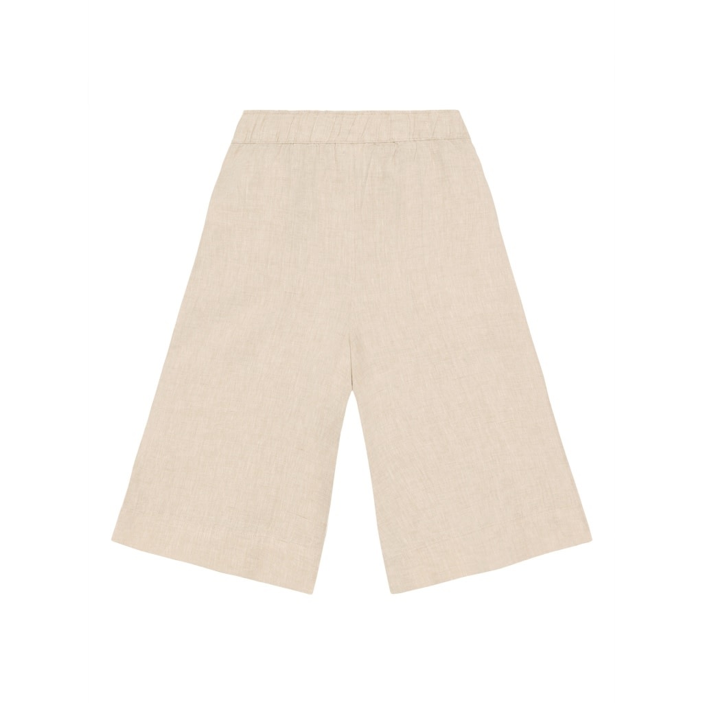KnowledgeCotton Apparel KnowledgeCotton, Eve Wide Linen Shorts, light feather grey, S