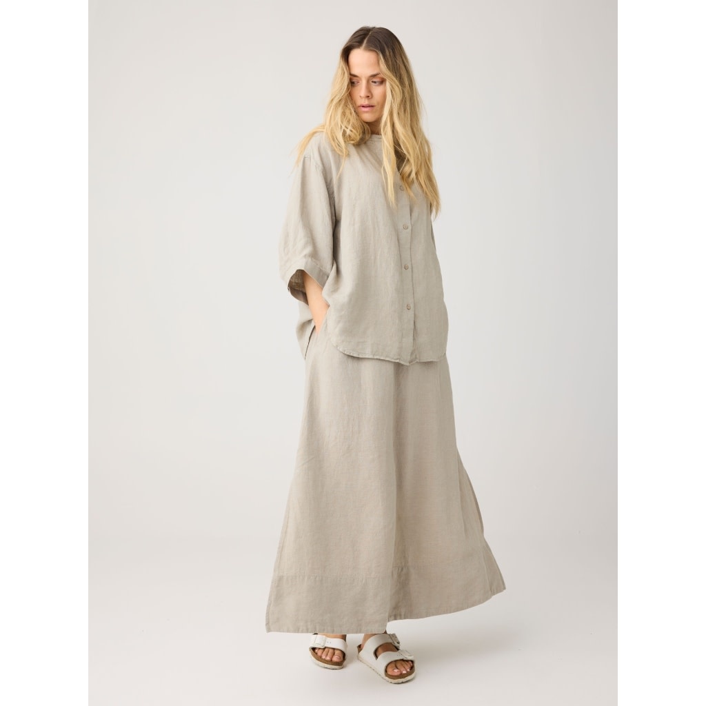 KnowledgeCotton Apparel KnowledgeCotton, Linen Maxi Skirt, twill, M