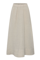 KnowledgeCotton Apparel KnowledgeCotton, Linen Maxi Skirt, light feather grey, XS