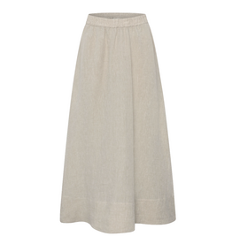 KnowledgeCotton Apparel KnowledgeCotton, Linen Maxi Skirt, light feather grey, XS