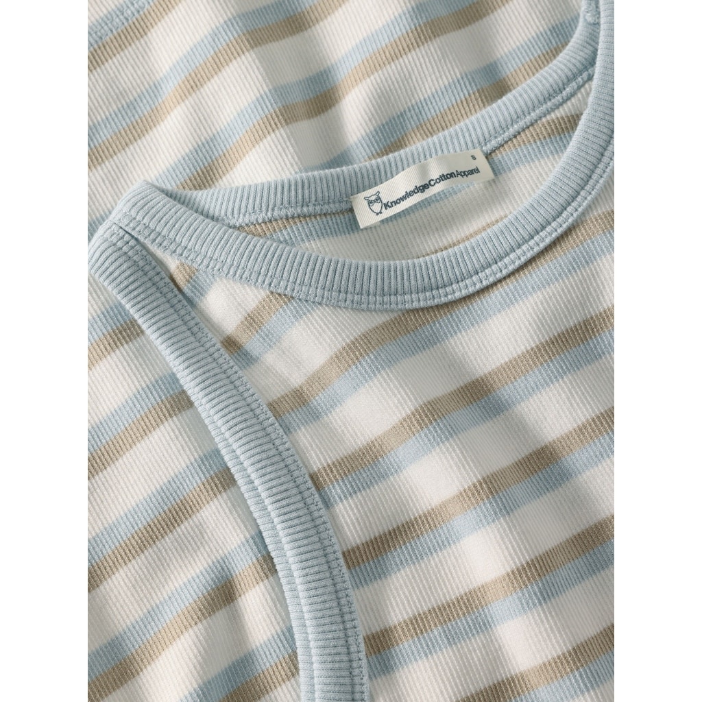 KnowledgeCotton Apparel KnowledgeCotton, Rib Racer Top, multi color, S