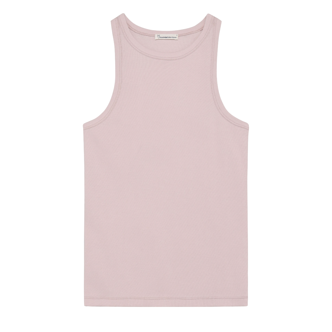 KnowledgeCotton Apparel KnowledgeCotton, Rib Racer Top, pale lilac, S