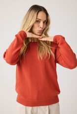 KnowledgeCotton Apparel KnowledgeCotton, Crew Neck Sweater, burnt brick, L