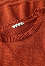KnowledgeCotton Apparel KnowledgeCotton, Crew Neck Sweater, burnt brick, L