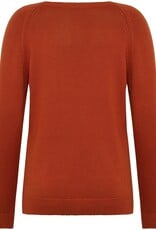 KnowledgeCotton Apparel KnowledgeCotton, Crew Neck Sweater, burnt brick, M